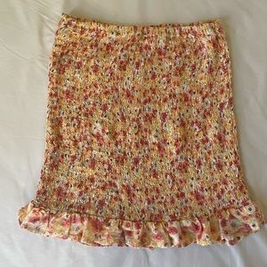 The Sixty Sherman Floral Warm Colored Mini Skirt S